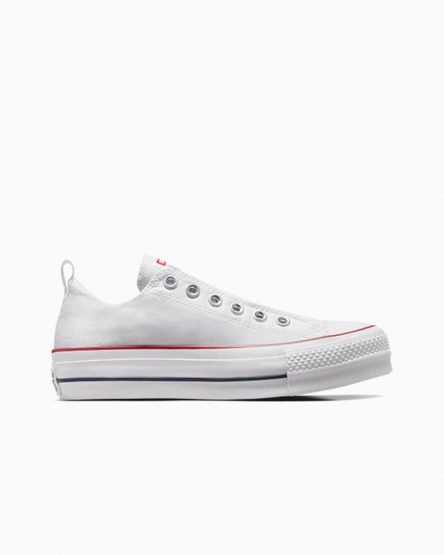 Women's Converse Chuck Taylor All Star Lift Slip Low Top Platform Shoes White / Red / Blue | AU 13069K